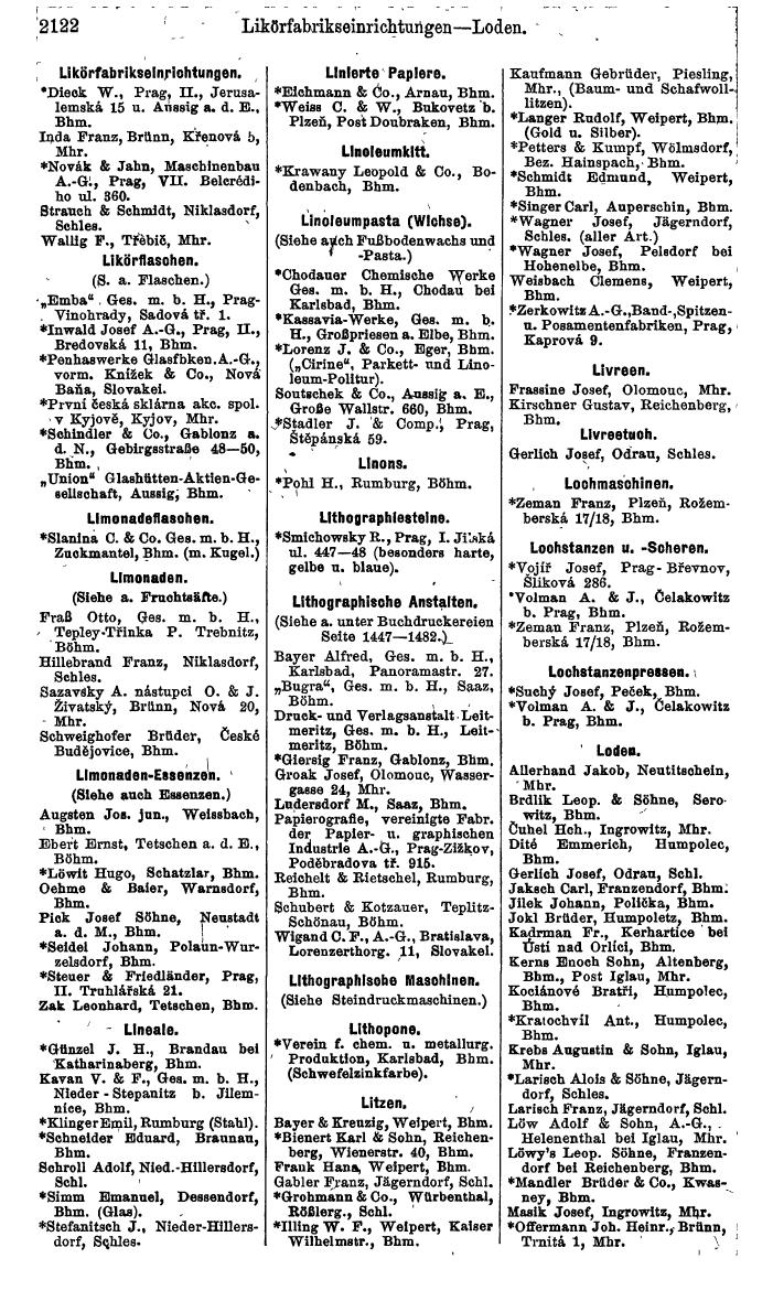 Compass. Finanzielles Jahrbuch 1924, Band V: Tschechoslowakei. - Page 2282