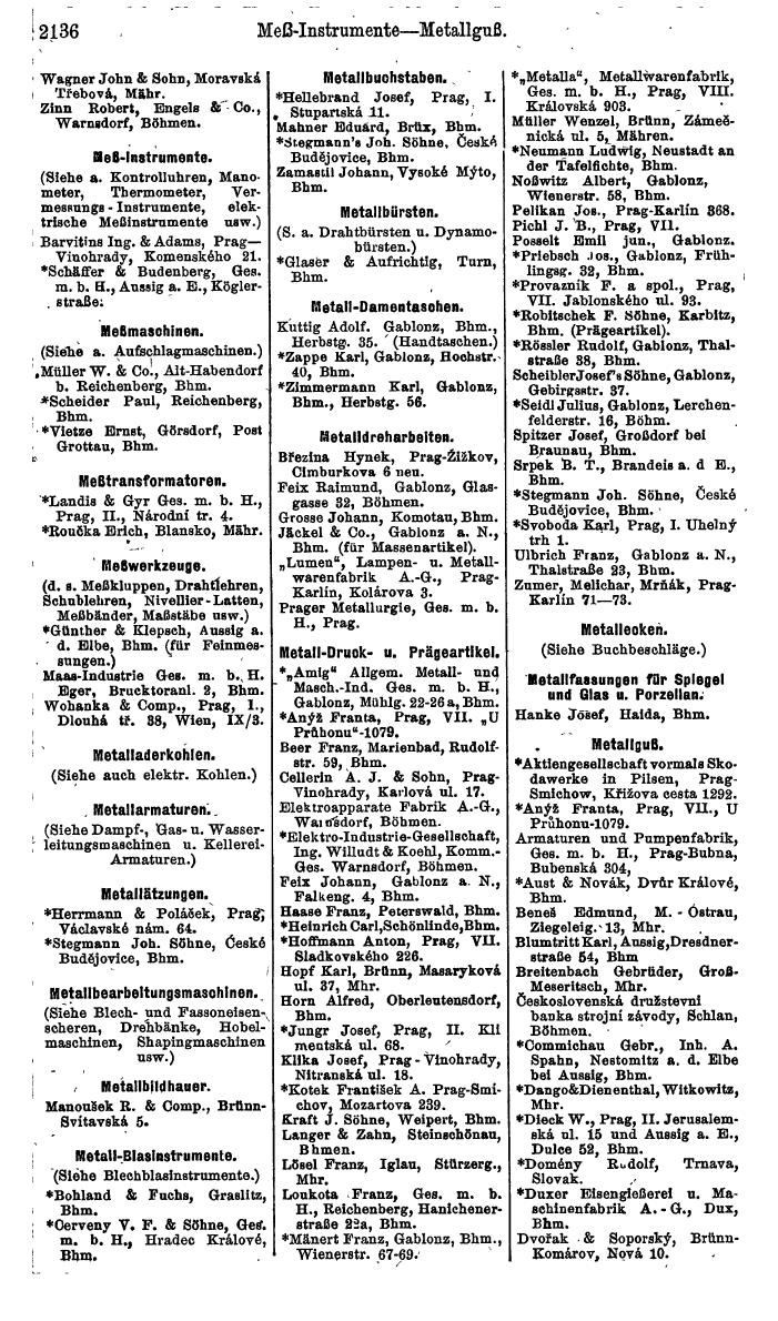 Compass. Finanzielles Jahrbuch 1924, Band V: Tschechoslowakei. - Page 2296