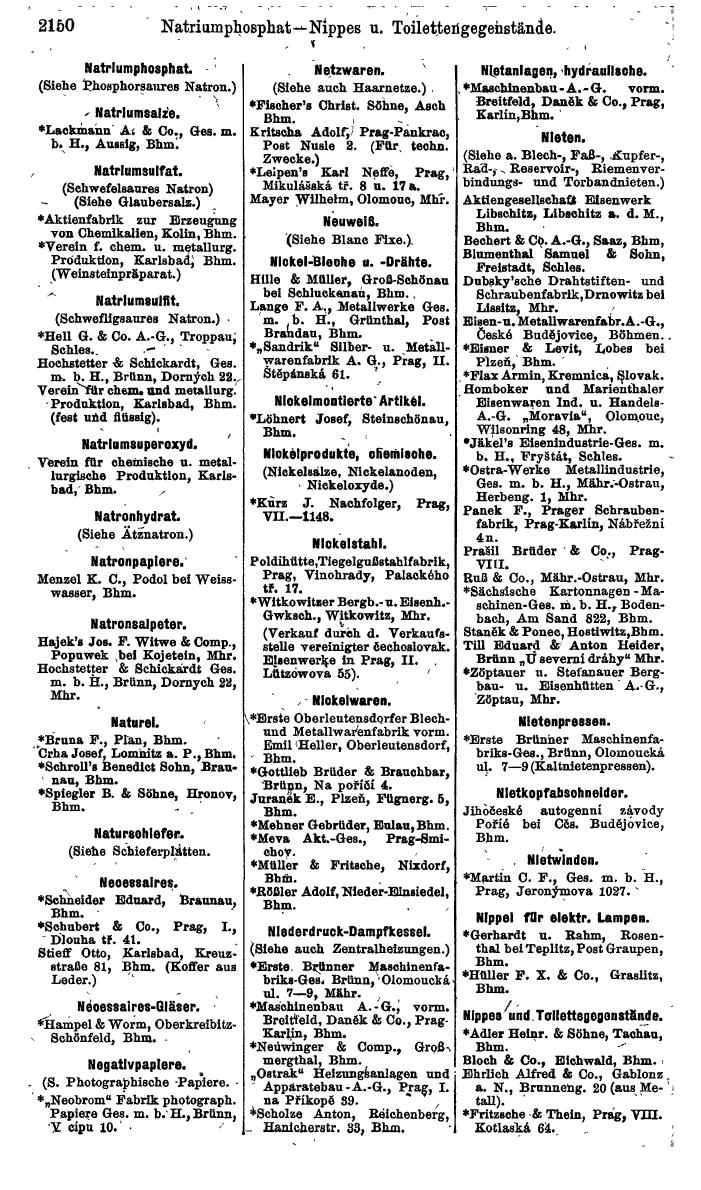 Compass. Finanzielles Jahrbuch 1924, Band V: Tschechoslowakei. - Seite 2310