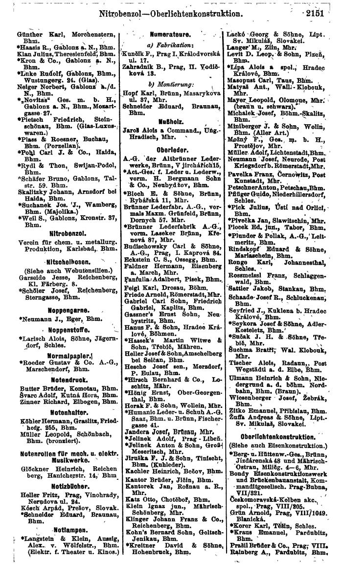 Compass. Finanzielles Jahrbuch 1924, Band V: Tschechoslowakei. - Page 2311