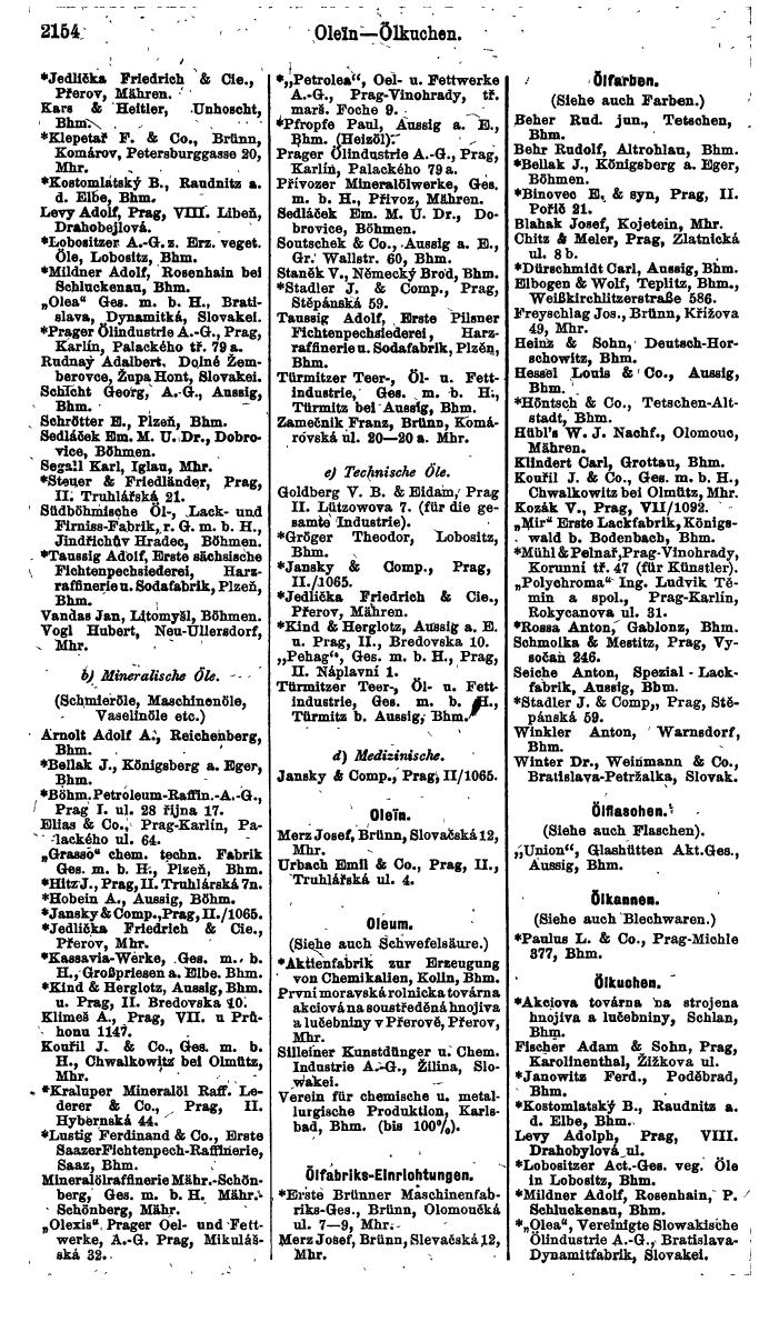 Compass. Finanzielles Jahrbuch 1924, Band V: Tschechoslowakei. - Page 2314
