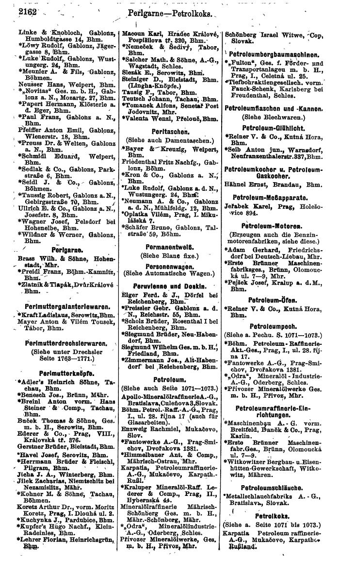 Compass. Finanzielles Jahrbuch 1924, Band V: Tschechoslowakei. - Seite 2322