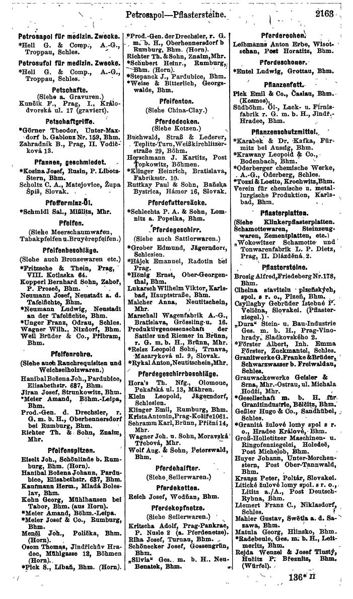 Compass. Finanzielles Jahrbuch 1924, Band V: Tschechoslowakei. - Page 2323