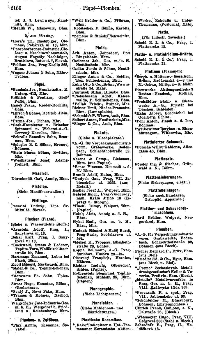 Compass. Finanzielles Jahrbuch 1924, Band V: Tschechoslowakei. - Page 2326