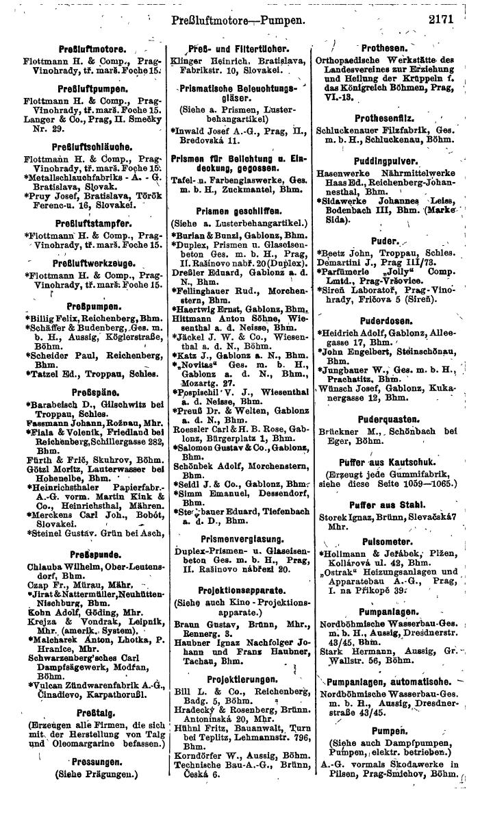 Compass. Finanzielles Jahrbuch 1924, Band V: Tschechoslowakei. - Page 2331