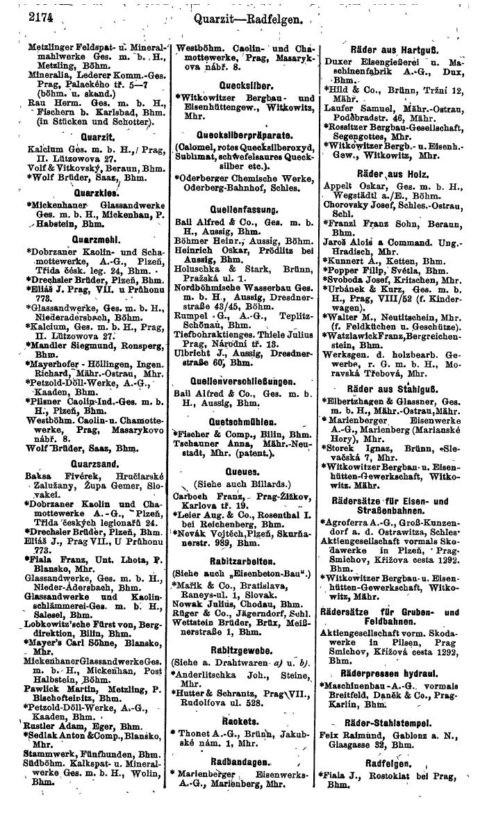 Compass. Finanzielles Jahrbuch 1924, Band V: Tschechoslowakei. - Page 2334