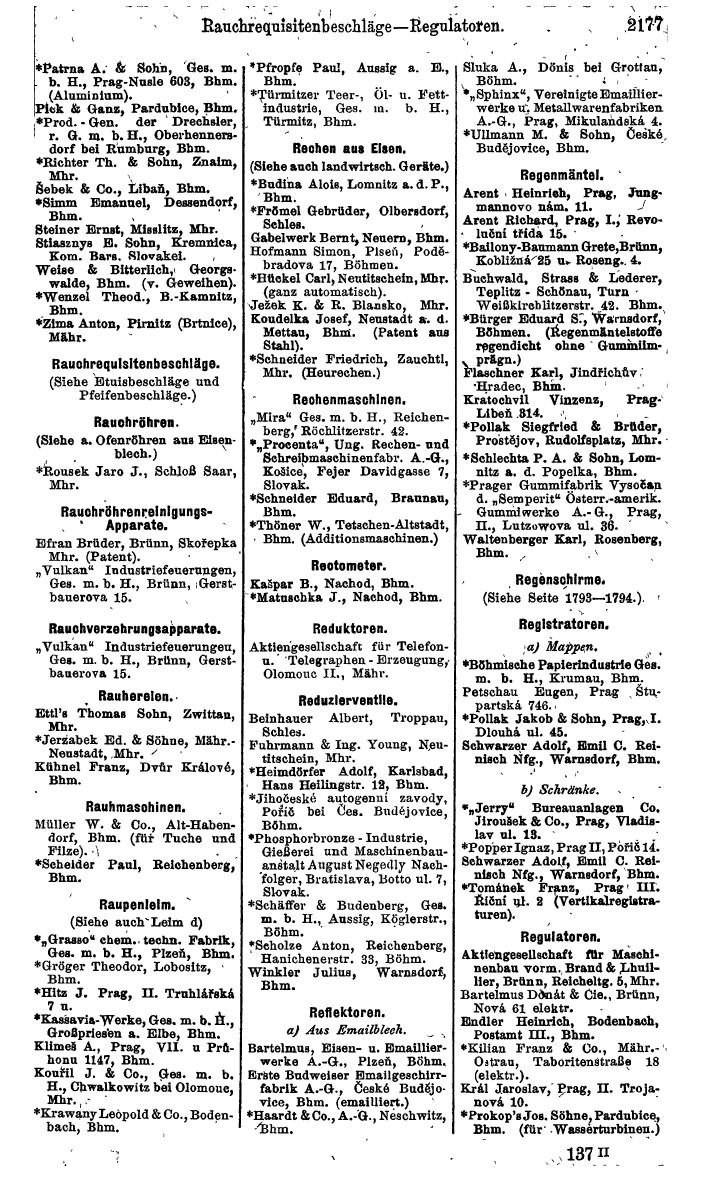 Compass. Finanzielles Jahrbuch 1924, Band V: Tschechoslowakei. - Page 2337