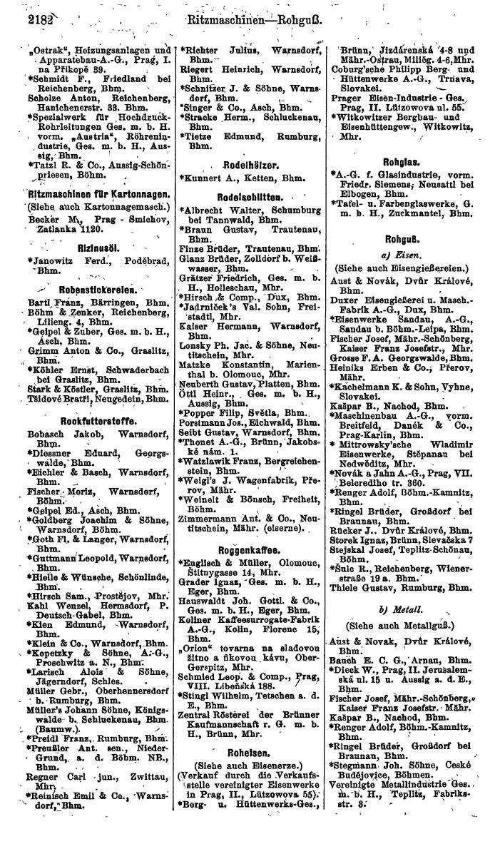 Compass. Finanzielles Jahrbuch 1924, Band V: Tschechoslowakei. - Page 2342