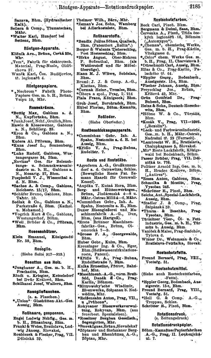 Compass. Finanzielles Jahrbuch 1924, Band V: Tschechoslowakei. - Page 2345