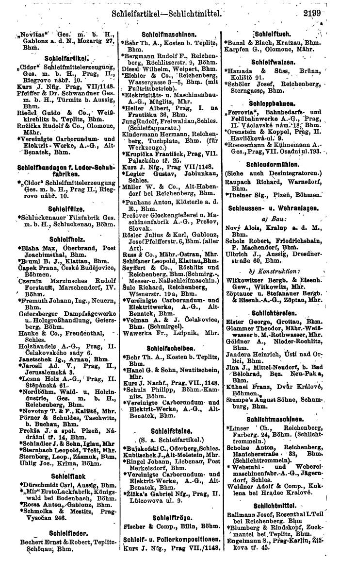 Compass. Finanzielles Jahrbuch 1924, Band V: Tschechoslowakei. - Page 2361