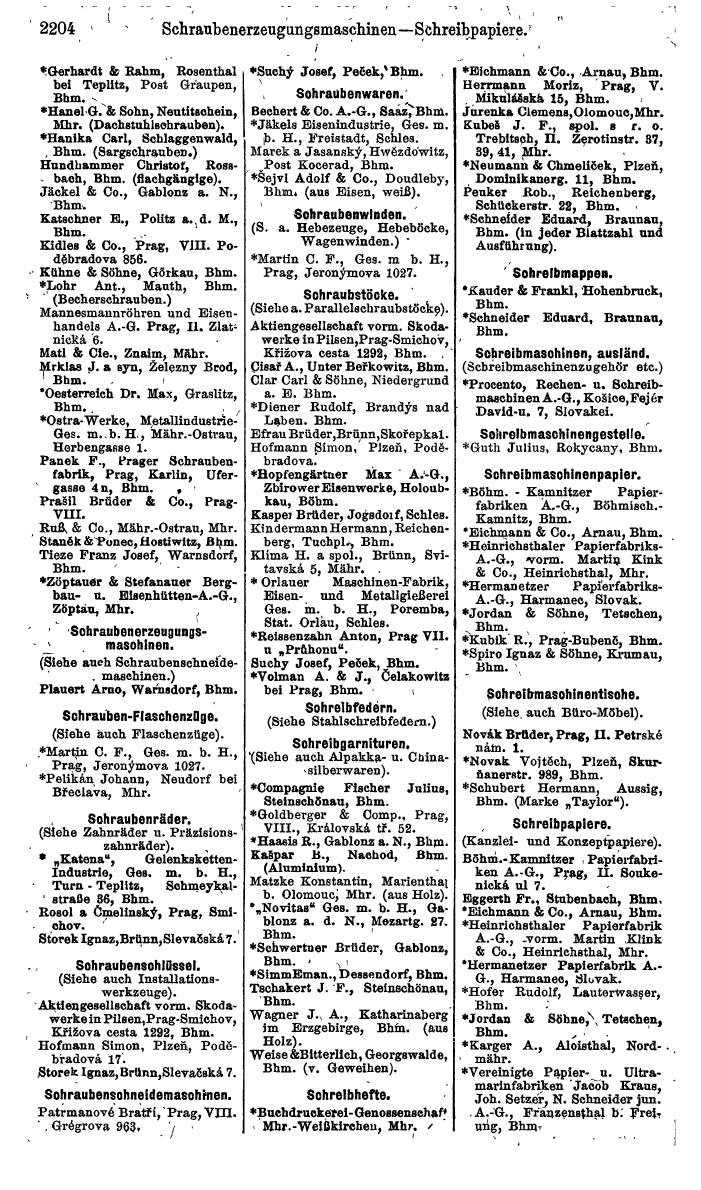 Compass. Finanzielles Jahrbuch 1924, Band V: Tschechoslowakei. - Page 2366