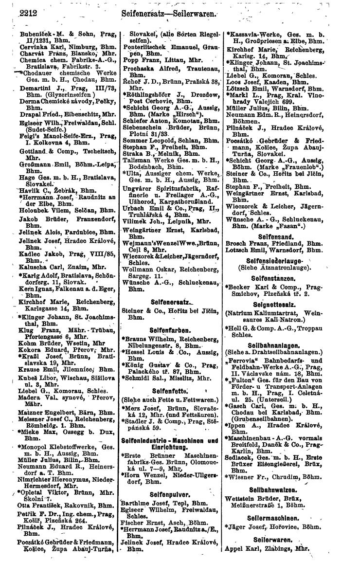 Compass. Finanzielles Jahrbuch 1924, Band V: Tschechoslowakei. - Page 2374