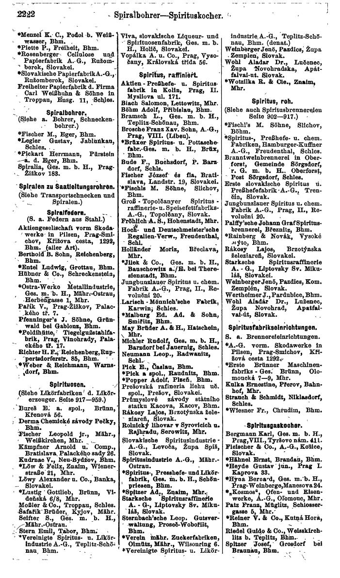 Compass. Finanzielles Jahrbuch 1924, Band V: Tschechoslowakei. - Seite 2384