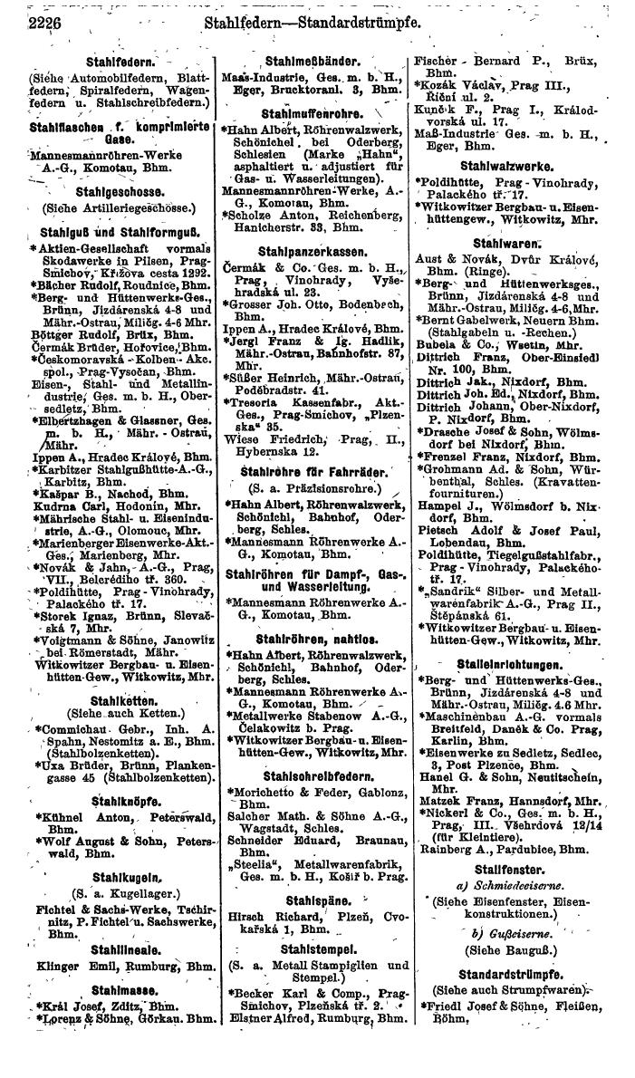 Compass. Finanzielles Jahrbuch 1924, Band V: Tschechoslowakei. - Page 2388