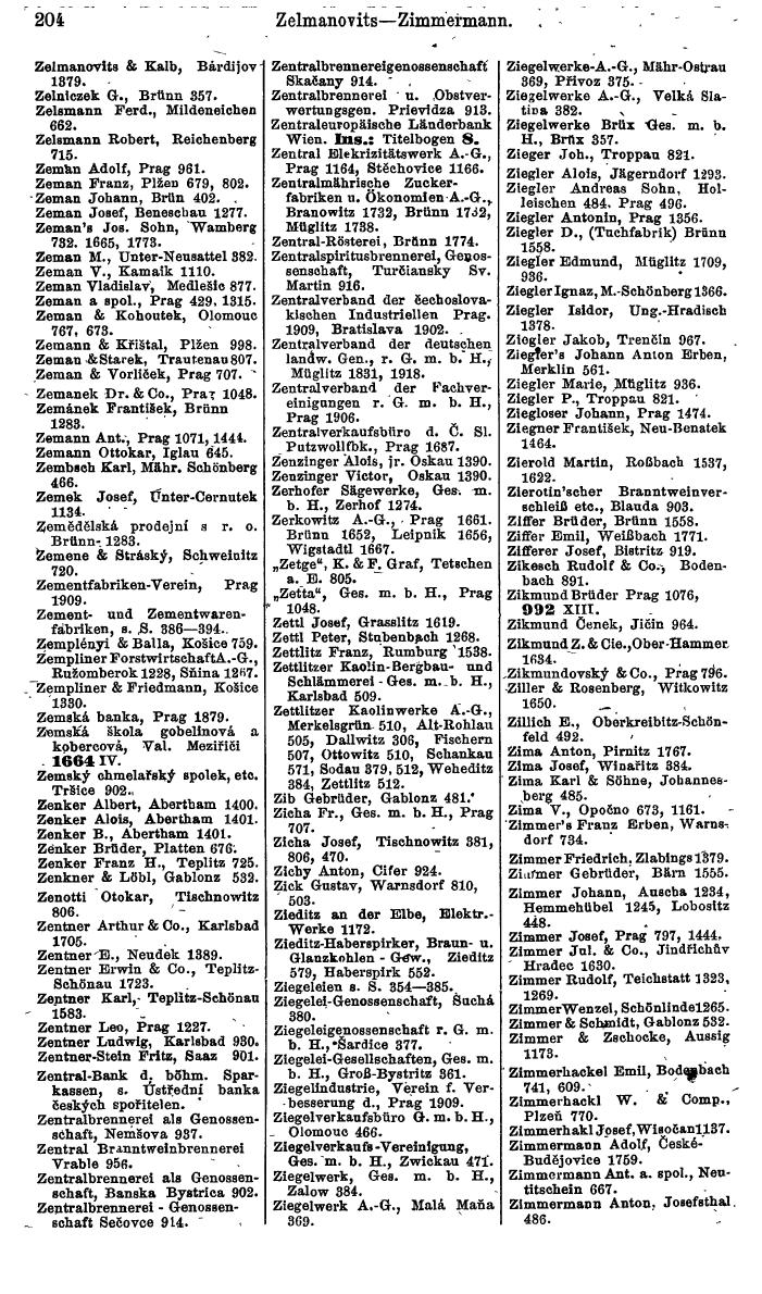Compass. Finanzielles Jahrbuch 1924, Band V: Tschechoslowakei. - Page 240