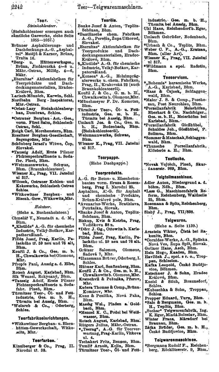 Compass. Finanzielles Jahrbuch 1924, Band V: Tschechoslowakei. - Page 2404