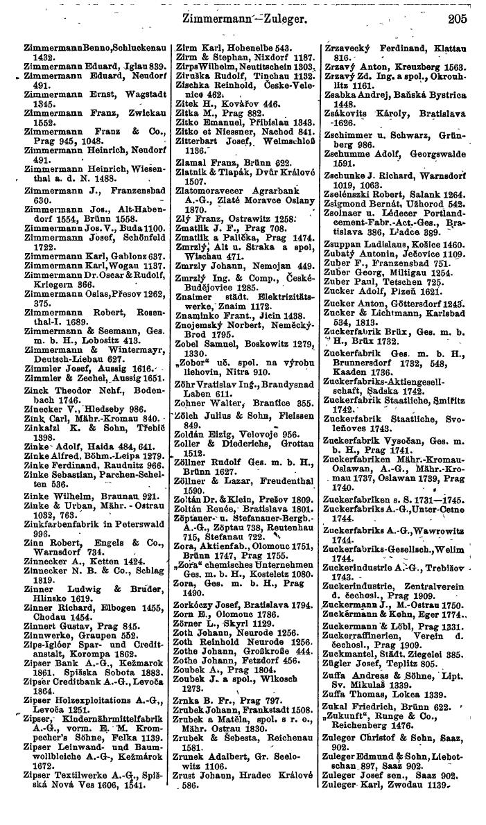 Compass. Finanzielles Jahrbuch 1924, Band V: Tschechoslowakei. - Page 241