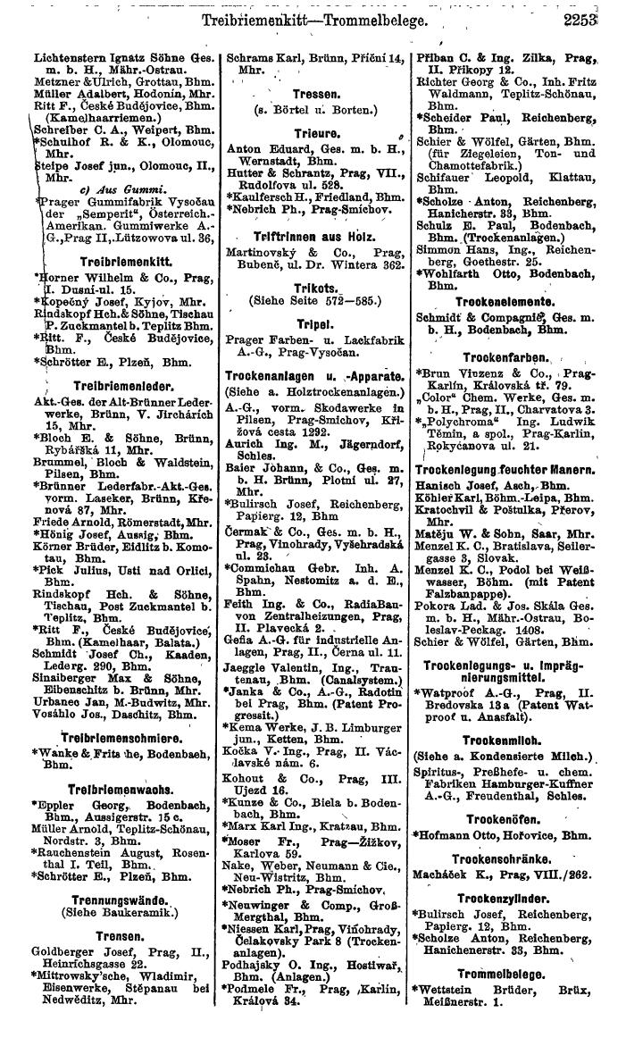 Compass. Finanzielles Jahrbuch 1924, Band V: Tschechoslowakei. - Page 2415