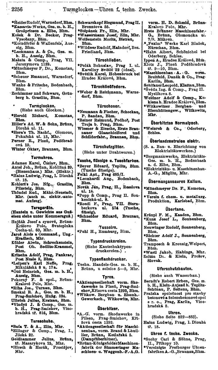 Compass. Finanzielles Jahrbuch 1924, Band V: Tschechoslowakei. - Seite 2418