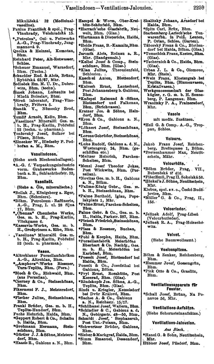 Compass. Finanzielles Jahrbuch 1924, Band V: Tschechoslowakei. - Page 2421