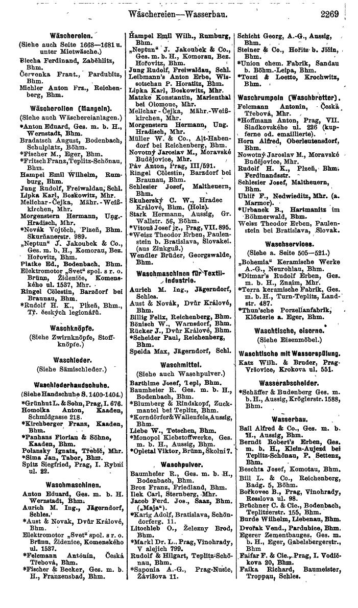 Compass. Finanzielles Jahrbuch 1924, Band V: Tschechoslowakei. - Seite 2431