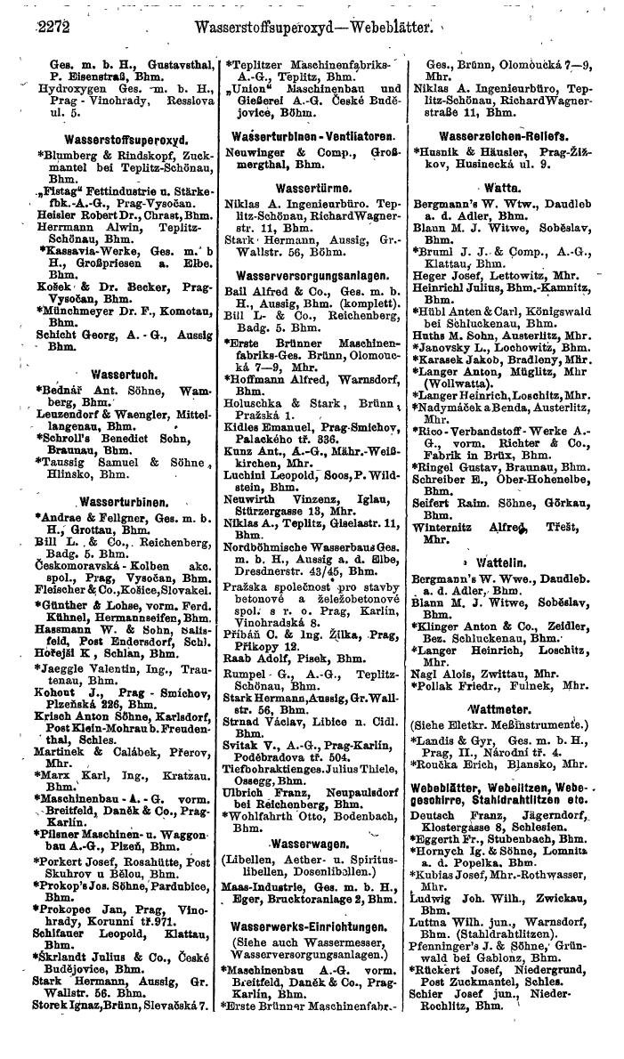 Compass. Finanzielles Jahrbuch 1924, Band V: Tschechoslowakei. - Page 2434