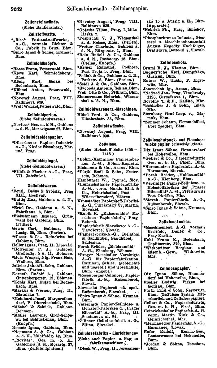 Compass. Finanzielles Jahrbuch 1924, Band V: Tschechoslowakei. - Page 2444