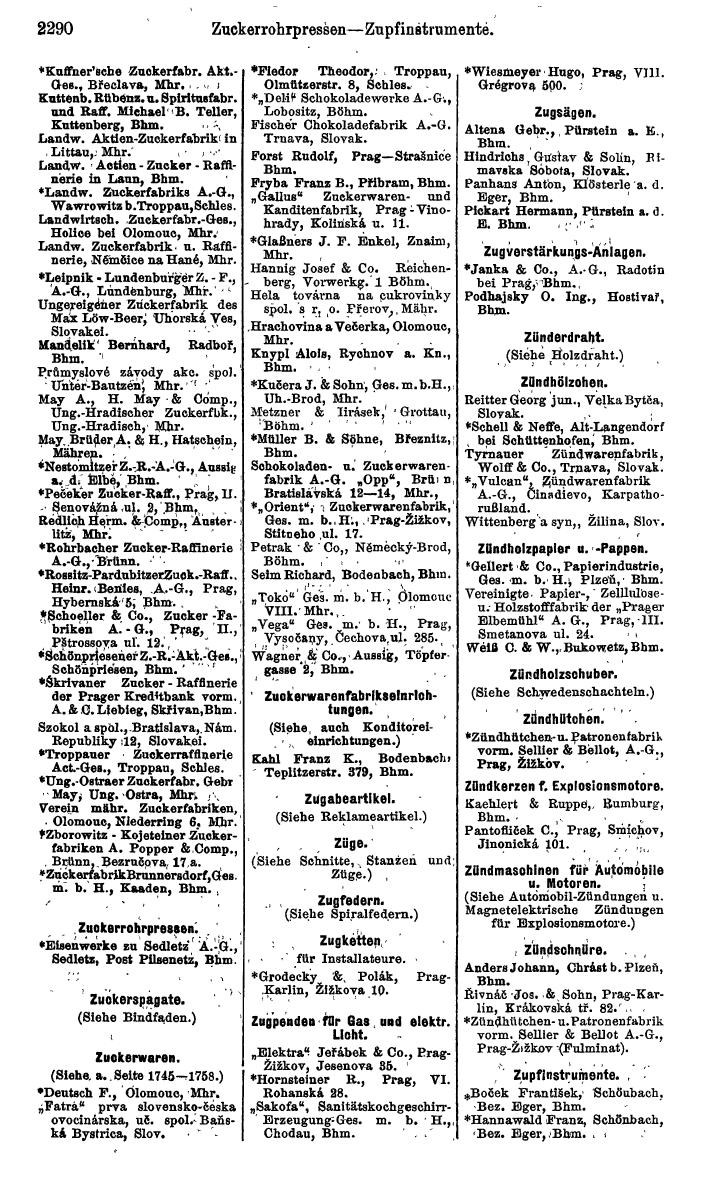 Compass. Finanzielles Jahrbuch 1924, Band V: Tschechoslowakei. - Page 2452