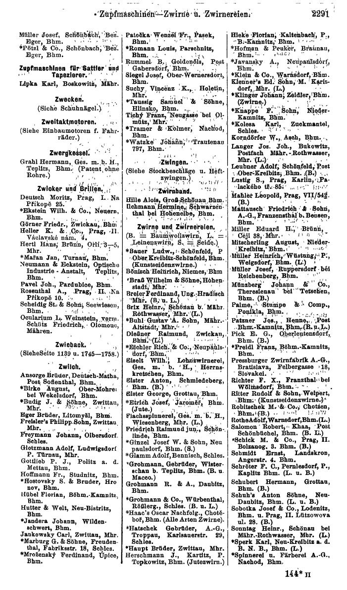 Compass. Finanzielles Jahrbuch 1924, Band V: Tschechoslowakei. - Seite 2453