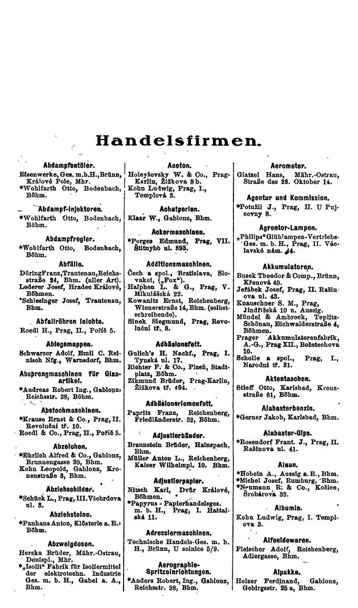 Compass. Finanzielles Jahrbuch 1924, Band V: Tschechoslowakei. - Page 2456