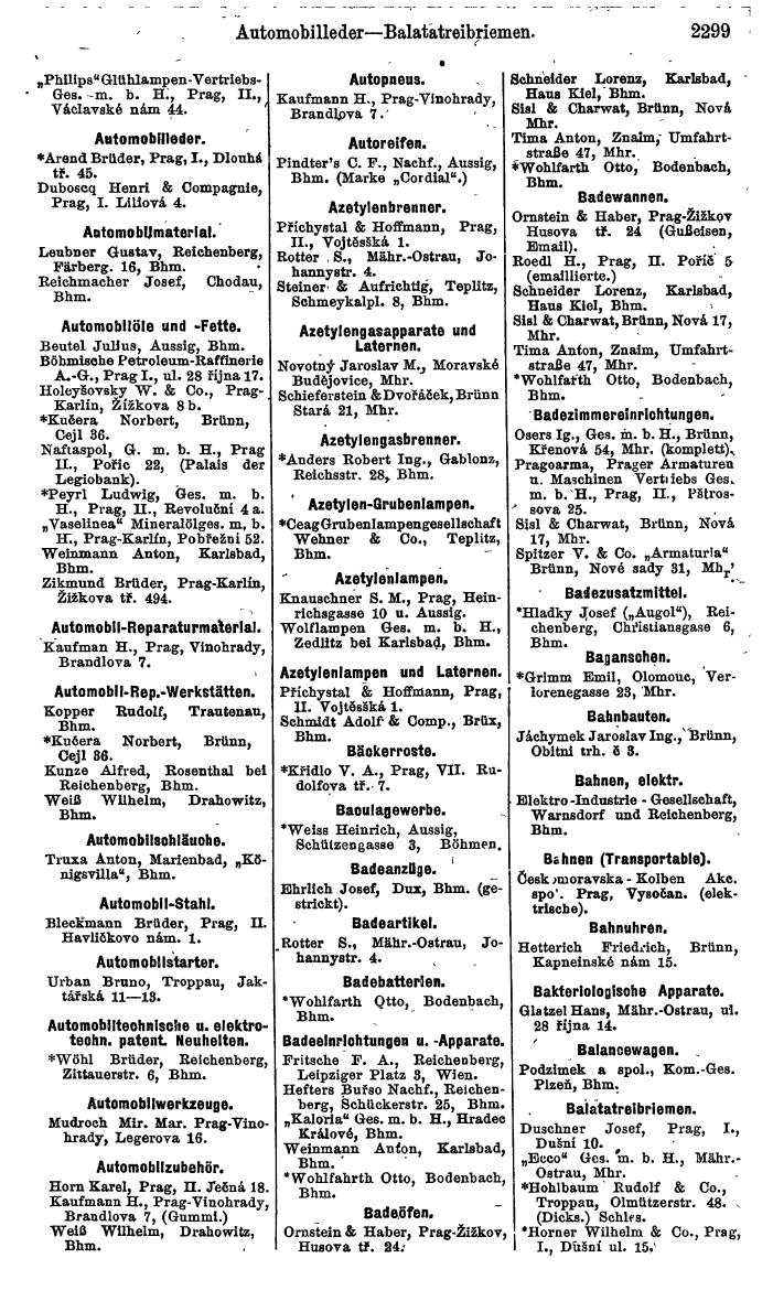 Compass. Finanzielles Jahrbuch 1924, Band V: Tschechoslowakei. - Seite 2461