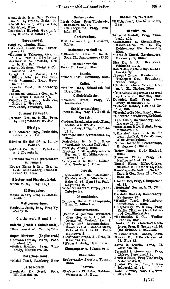 Compass. Finanzielles Jahrbuch 1924, Band V: Tschechoslowakei. - Page 2471