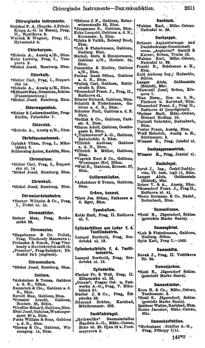 Compass. Finanzielles Jahrbuch 1924, Band V: Tschechoslowakei. - Page 2473