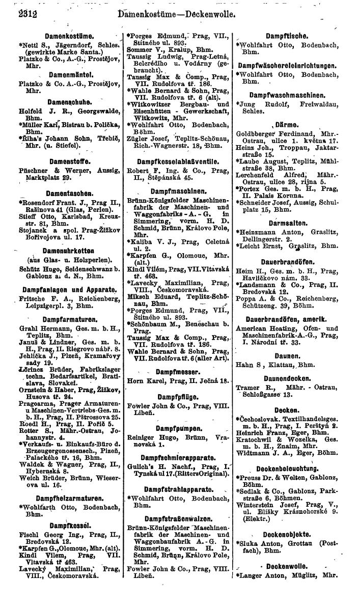 Compass. Finanzielles Jahrbuch 1924, Band V: Tschechoslowakei. - Seite 2474