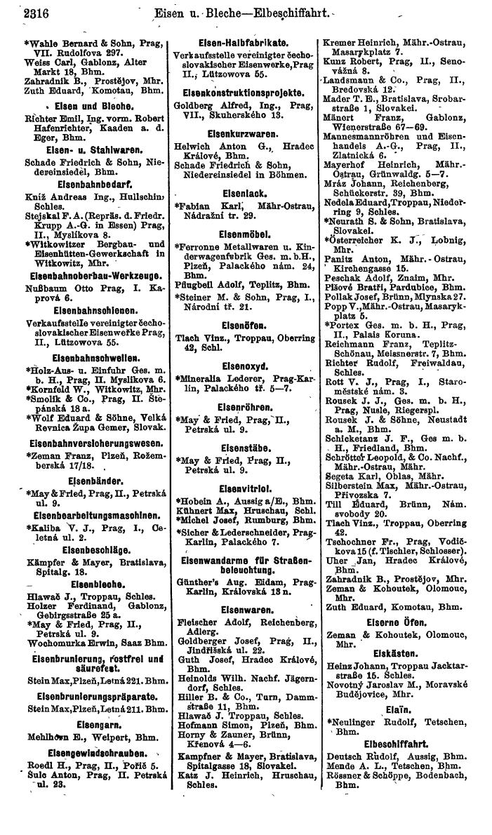 Compass. Finanzielles Jahrbuch 1924, Band V: Tschechoslowakei. - Page 2478