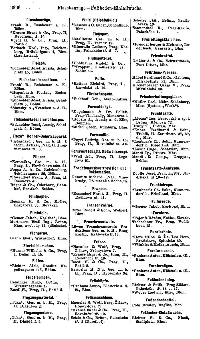 Compass. Finanzielles Jahrbuch 1924, Band V: Tschechoslowakei. - Page 2488