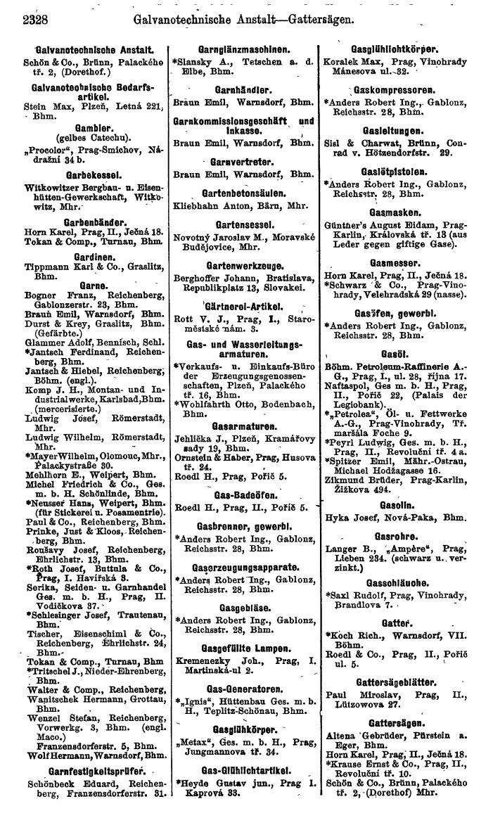 Compass. Finanzielles Jahrbuch 1924, Band V: Tschechoslowakei. - Page 2490