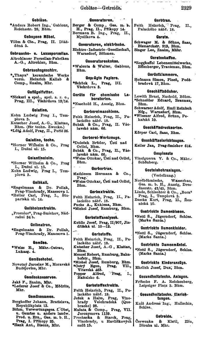 Compass. Finanzielles Jahrbuch 1924, Band V: Tschechoslowakei. - Page 2491