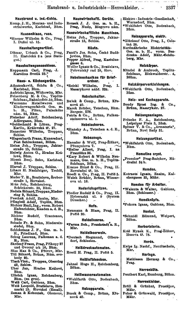 Compass. Finanzielles Jahrbuch 1924, Band V: Tschechoslowakei. - Page 2499