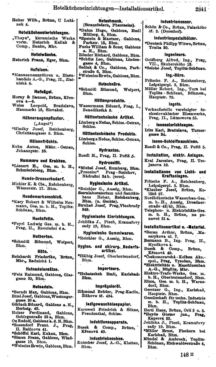 Compass. Finanzielles Jahrbuch 1924, Band V: Tschechoslowakei. - Page 2503