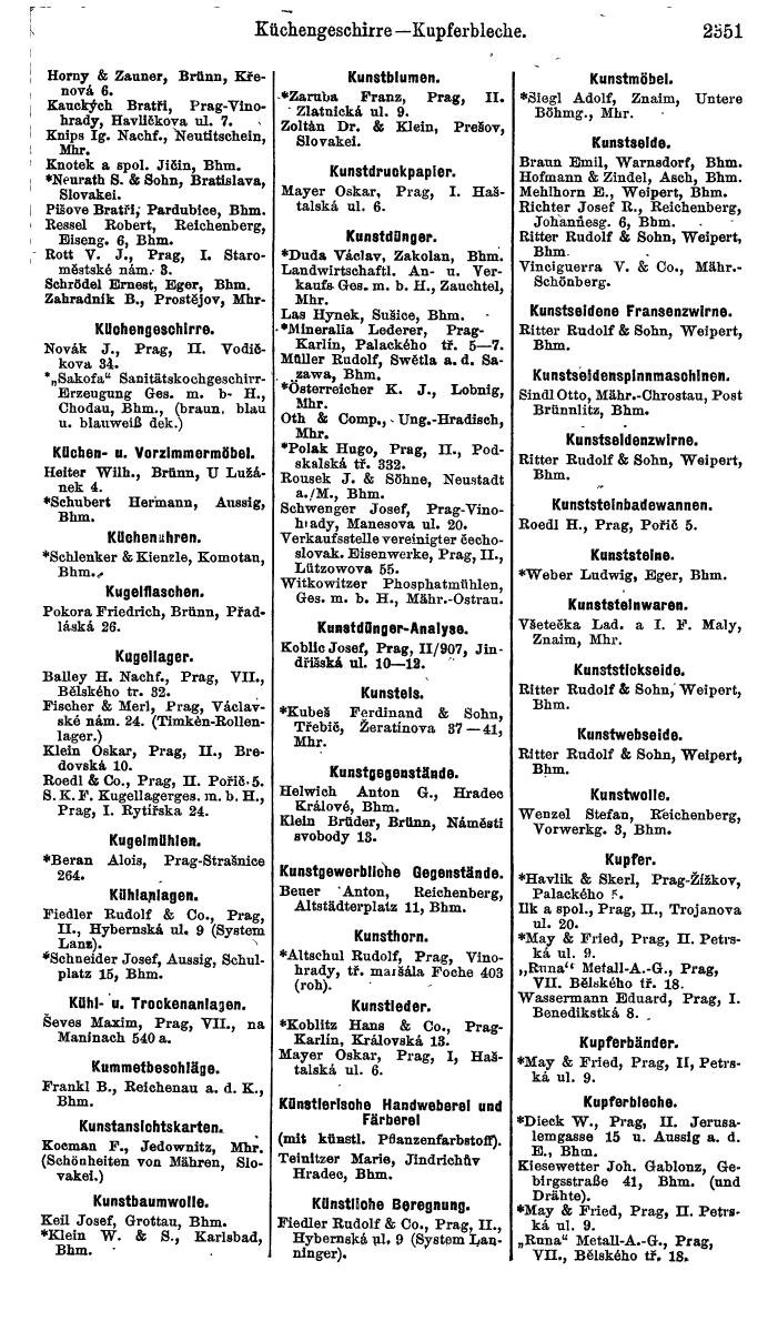 Compass. Finanzielles Jahrbuch 1924, Band V: Tschechoslowakei. - Page 2513