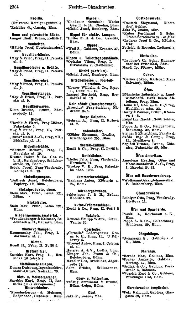 Compass. Finanzielles Jahrbuch 1924, Band V: Tschechoslowakei. - Page 2526