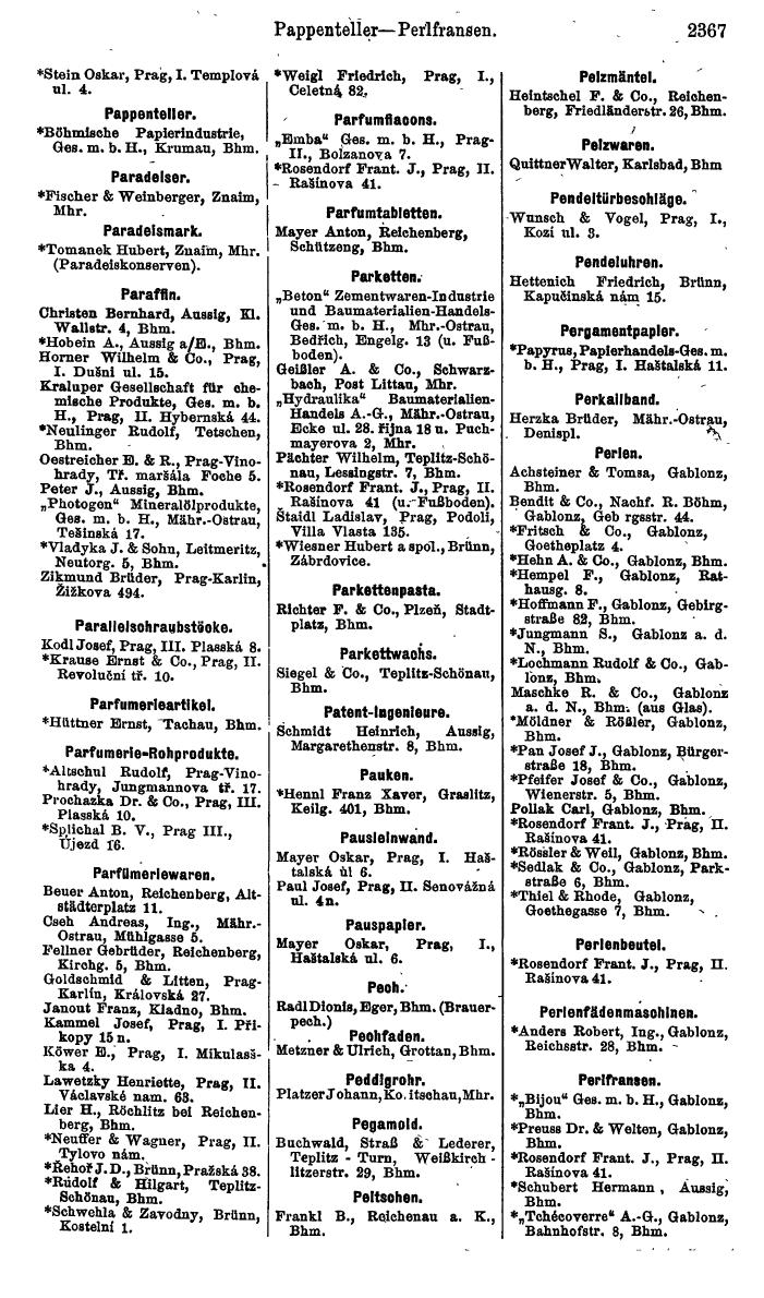 Compass. Finanzielles Jahrbuch 1924, Band V: Tschechoslowakei. - Page 2529