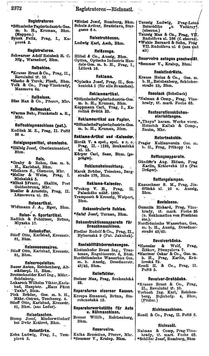 Compass. Finanzielles Jahrbuch 1924, Band V: Tschechoslowakei. - Seite 2534