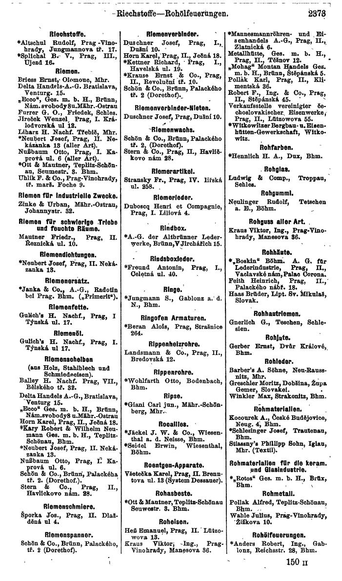 Compass. Finanzielles Jahrbuch 1924, Band V: Tschechoslowakei. - Page 2535