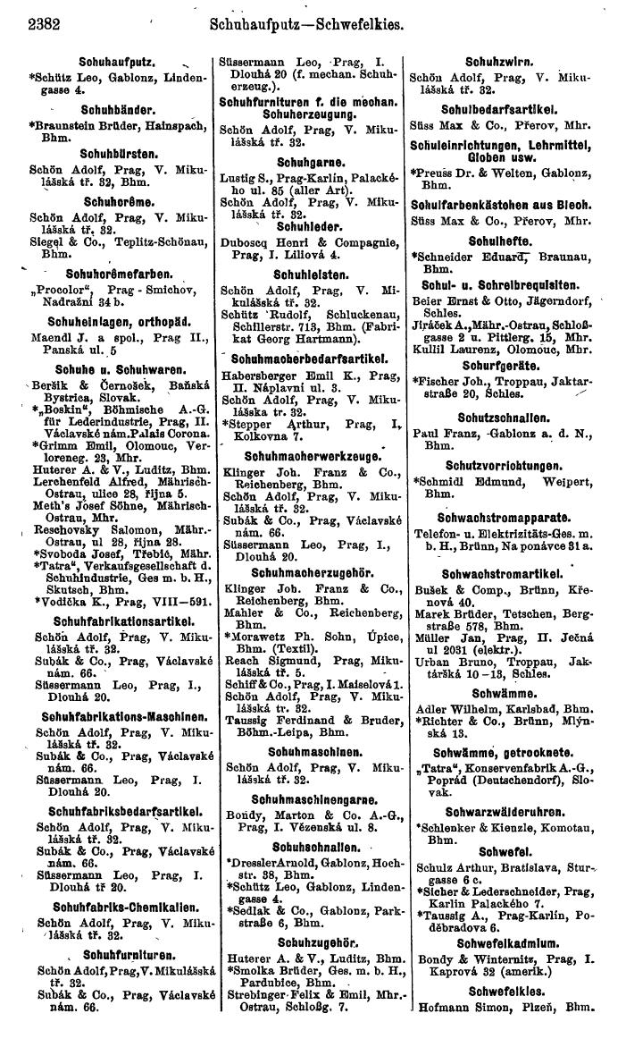 Compass. Finanzielles Jahrbuch 1924, Band V: Tschechoslowakei. - Page 2544