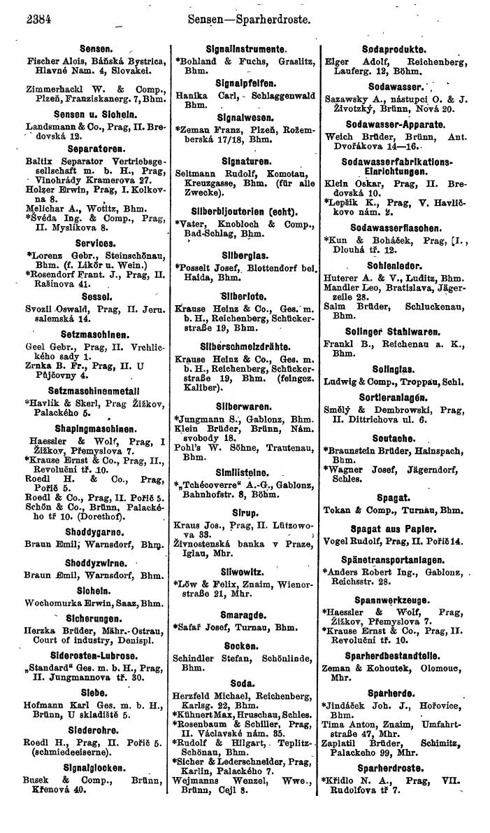 Compass. Finanzielles Jahrbuch 1924, Band V: Tschechoslowakei. - Page 2546