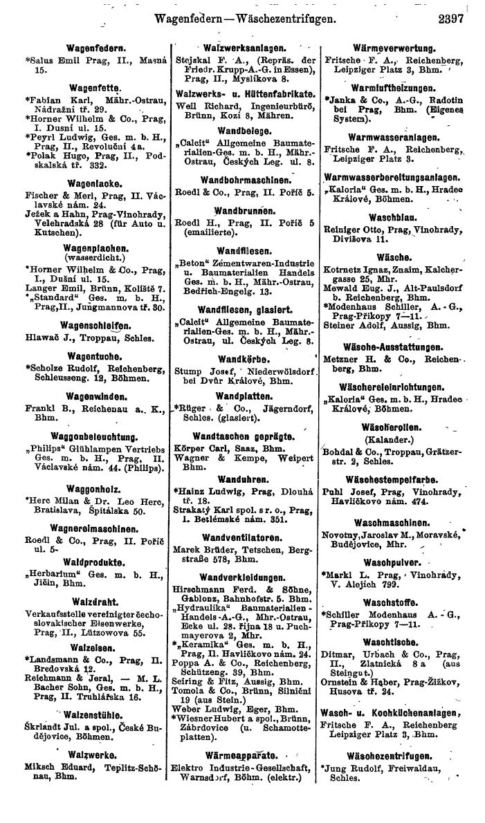 Compass. Finanzielles Jahrbuch 1924, Band V: Tschechoslowakei. - Page 2559