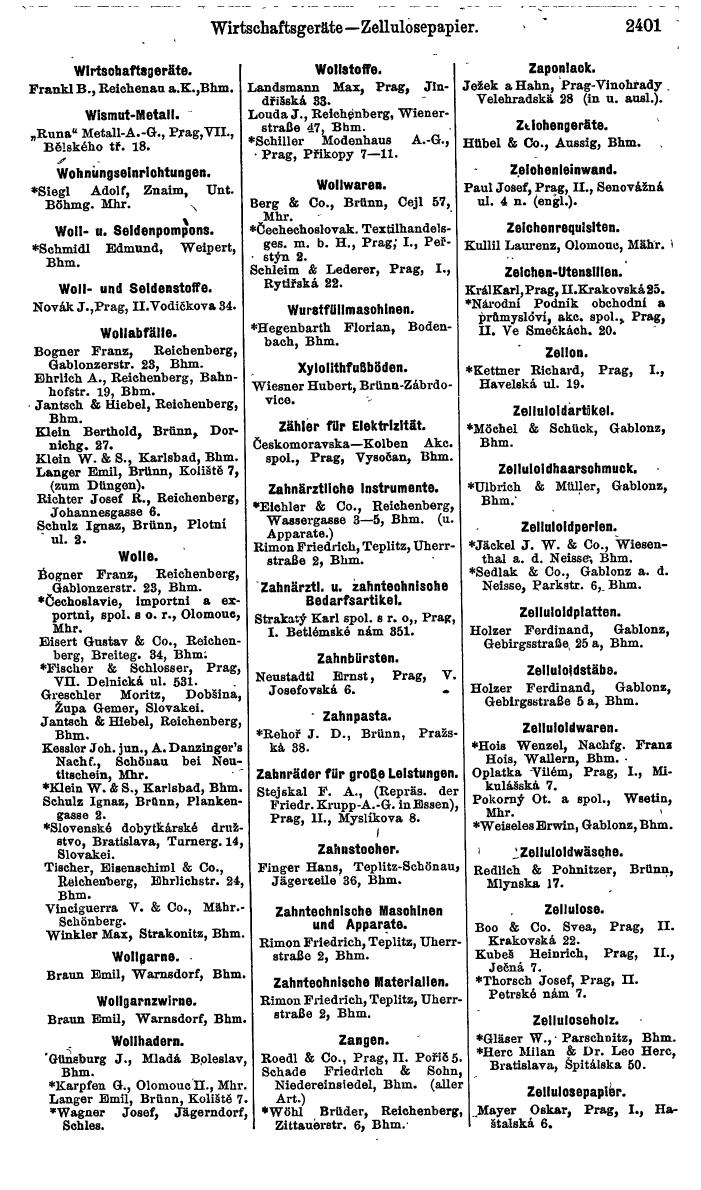Compass. Finanzielles Jahrbuch 1924, Band V: Tschechoslowakei. - Page 2563
