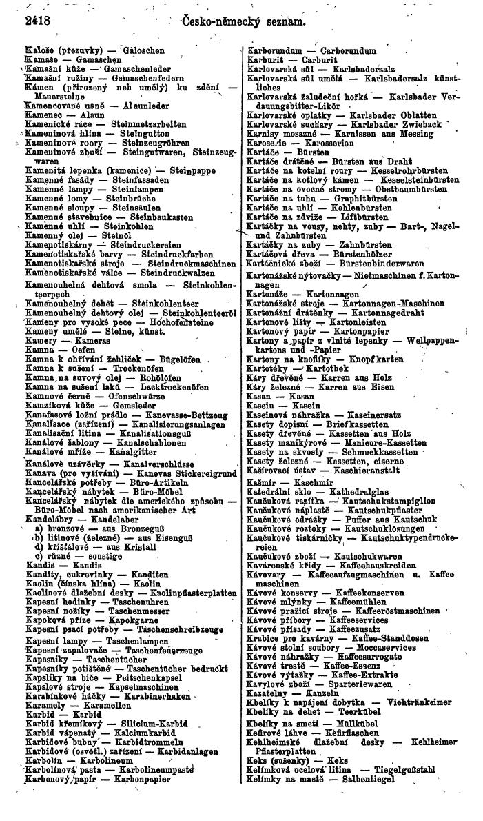 Compass. Finanzielles Jahrbuch 1924, Band V: Tschechoslowakei. - Seite 2580